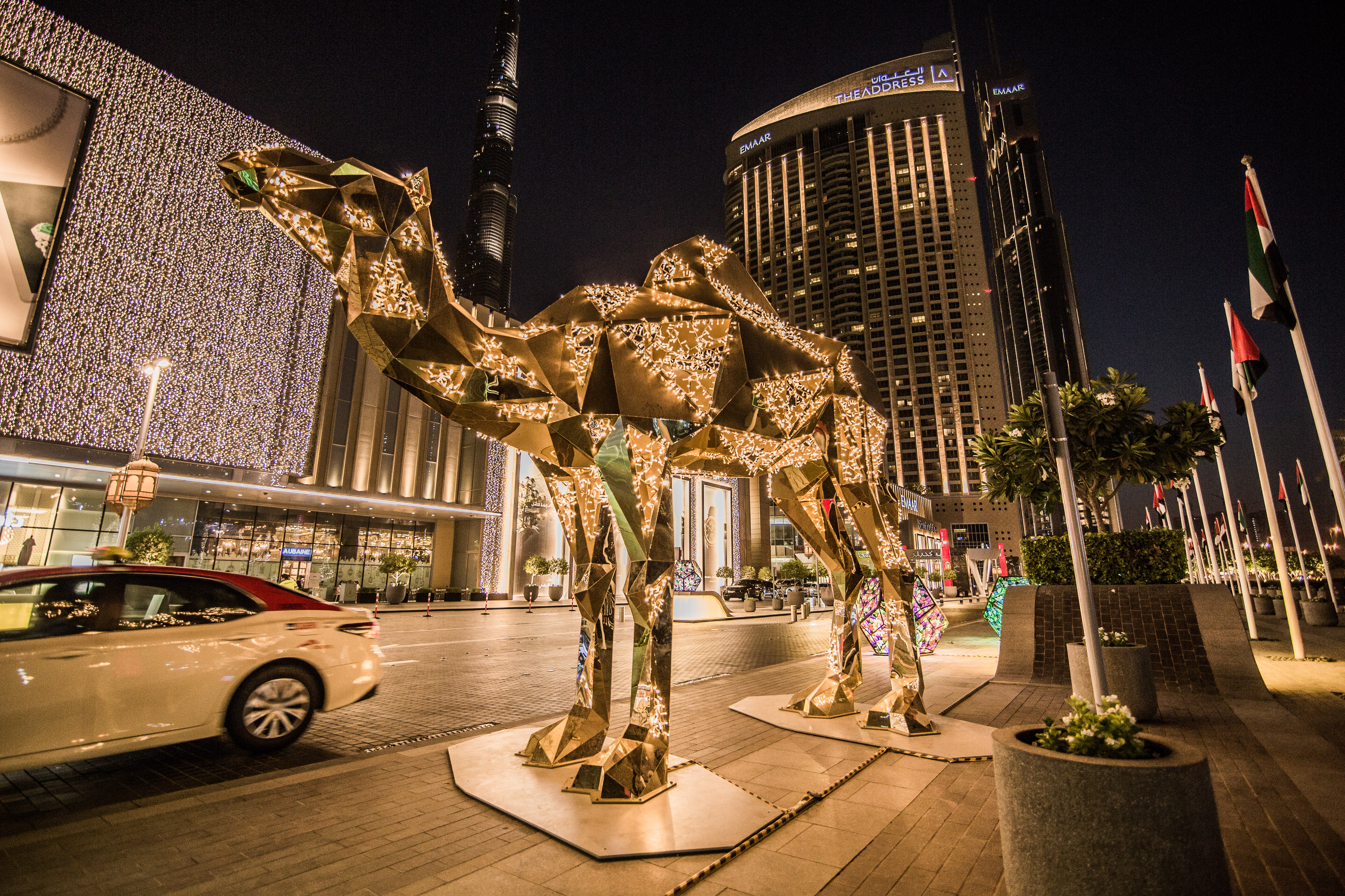 Dubai Mall Ramadan Beleuchtung Weihnachtsbeleuchtung